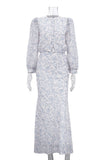 Elegant Floral Skirt Set