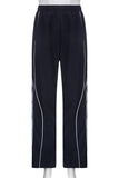 Elastic Waist Casual Trousers