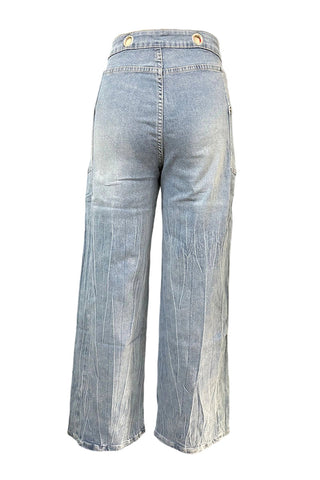 High-Waisted Wide-Leg Jeans