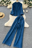 Classic Denim Pants Set