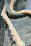 Wide-Leg Straight Jeans with Premium Trim