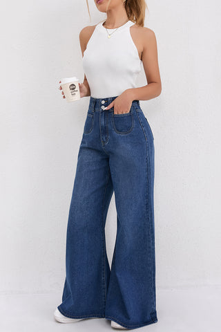 High-Rise Wide-Leg Jeans