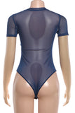 Star Appliqué Sheer Bodysuit