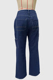 Wide-Leg Straight Jeans