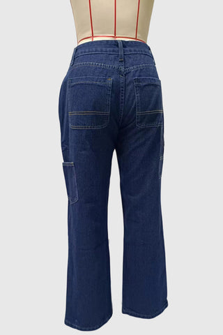 Wide-Leg Straight Jeans
