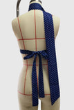 Polka Dot Halter Tank with Scarf Detail