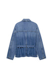 Tie-Waist Denim Jacket