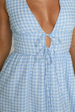 Sleeveless Tie-Front Maxi Dress