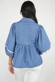 Puff Sleeve Babydoll Blouse