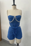 Crochet Two-Piece Casual Set