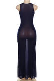 Sleeveless Casual Maxi Dress