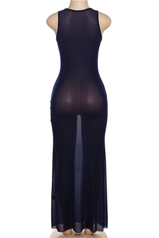 Sleeveless Casual Maxi Dress