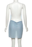 Embellished Cowl Neck Sundress