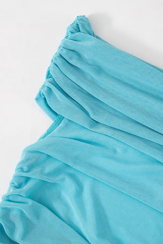 Off-Shoulder Draped Casual Dress