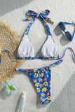 Floral Halter Bikini Set