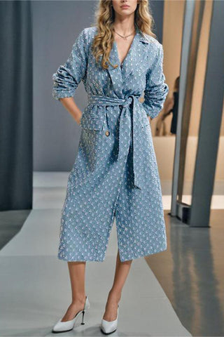 Double-Breasted Belted Trench Coat