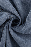 High-Waist Split Denim Skirt