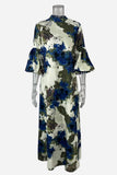 Statement Puff-Sleeve Maxi Dress