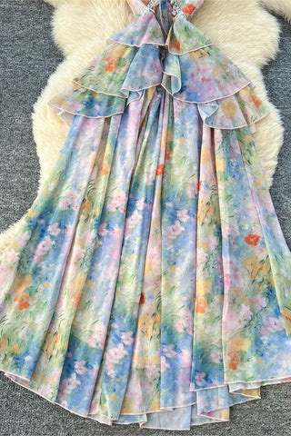 Elegant Layered Vacation Dress