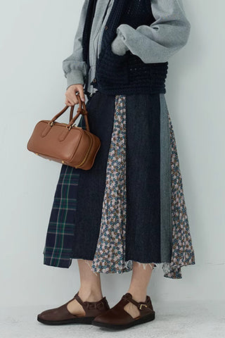 Patchwork Maxi Skirt