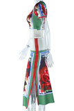 Asymmetric Floral Skirt Set
