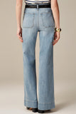 High-Waist Straight-Leg Jeans