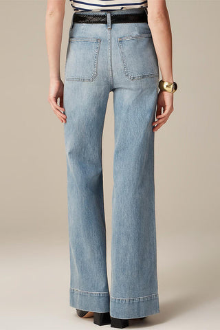 High-Waist Straight-Leg Jeans