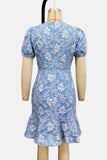 Elegant Floral Casual Dress