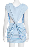 Elegant Draped Mini Dress