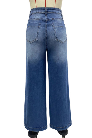Wide-Leg Denim Jeans