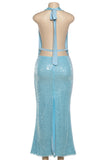 Sequin Halter Night Out Dress