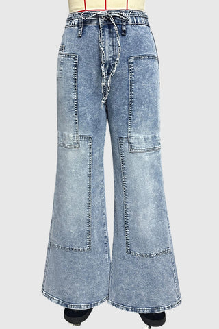 High-Waisted Wide Leg Jeans