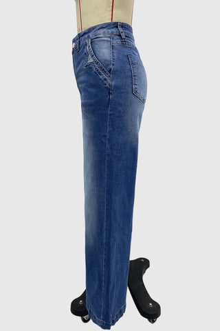 Classic Wide-Leg Straight Jeans