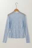 Sheer Lace Long Sleeve Top