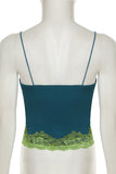 Lace-Trim Button-Front Camisole