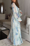 Floral Print Maxi Casual Dress