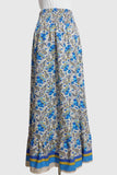 Smocked Waist Midi Skirt