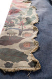Floral Appliqué Straight Jeans