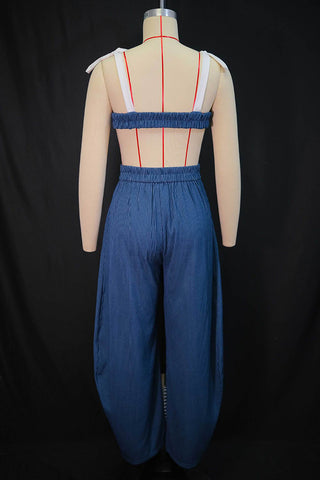 Striped Two-Piece Pants Set