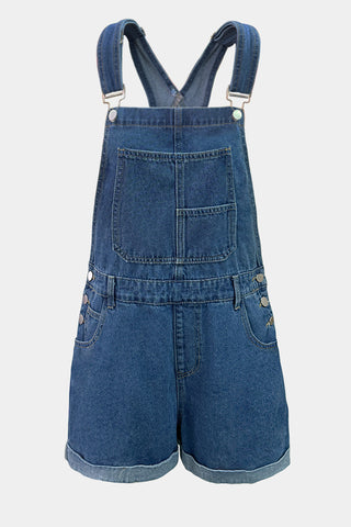 Classic Denim Overall Romper