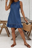 Polka Dot Denim Dress