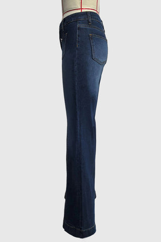 Chic Flare Pocket Jeans