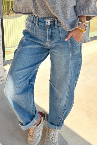 Relaxed Straight-Leg Jeans