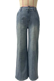 Classic High-Waist Straight Jeans