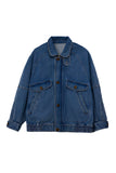 Oversized Button-Up Denim Jacket