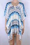 Wave-Pattern Tunic Cover-Up
