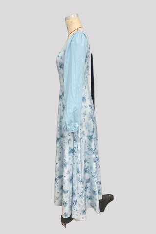 Elegant Long-Sleeve Floral Dress