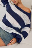 Wide Stripe Knit Sweater
