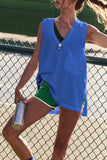 Active V-Neck Loose Fit  Tank Top
