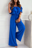 Off-Shoulder Wide-Leg Jumpsuit